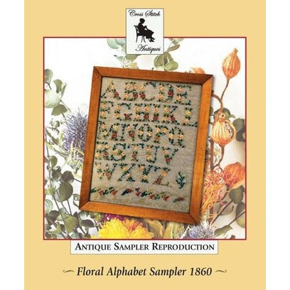 Floral Alphabet Sampler 1860 by Cross Stitch Antiques
