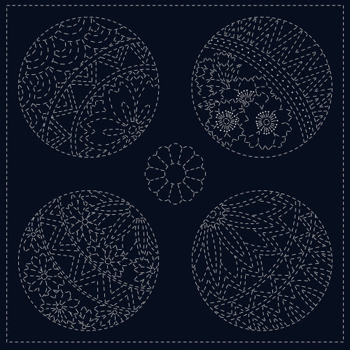 Sashiko Cloth Temari by Hitomi Fujita