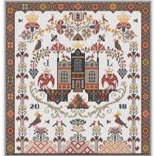 Dragon Hall Cross Stitch Chart by Long Dog Samplers