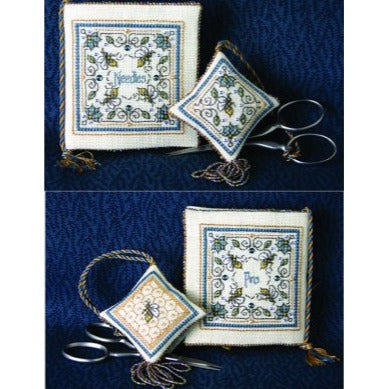 Crystal Honey Needlebook and Fob by The Bee Cottage