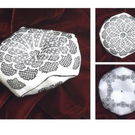 Blackwork Biscornu Chart by Works by ABC