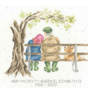 Her Majesty The Queen Cross Stitch Kit by Bothy Threads