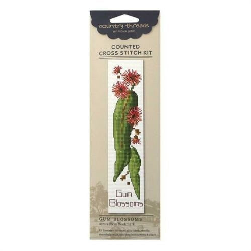 Gum Blossom Cross Stitch Bookmark by Country Threads