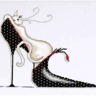 Polka Dot Shoe Counted Cross Stitch Kit by Design Works Crafts