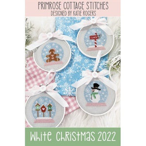 White Christmas 2022 Cross Stitch chart by Primrose Cottage Stitches