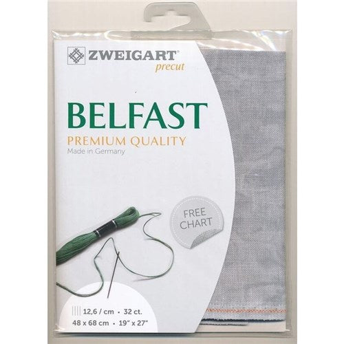 32CT Belfast Linen Zweigart Stormy Night Fat Quarter Precut