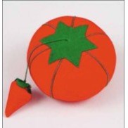 Tomato Pin Cushion with Strawberry