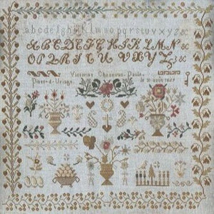 Victorine Chenevas-Paule 1869 Cross Stitch Chart by Reflets de Soie