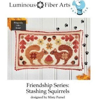 Stashing Squirrels Cross Stitch Chart by Luminous Fiber Arts
