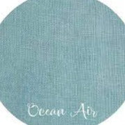 36CT Fox and Rabbit Hand Dyed linen Ocean Air Fat Half Yard