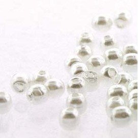 2mm Czech Glass Pearls Round