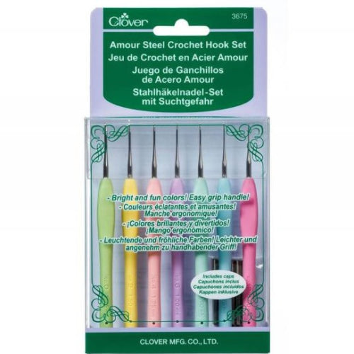 Clover Amour Steel Crochet Hook Set 3675