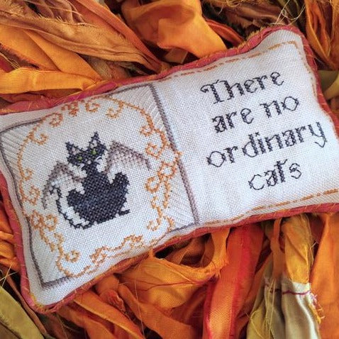 No Ordinary Cats Cross Stitch Chart and Finishing Trims by Mojo Stitches