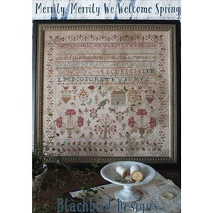 Merrily Merrily We Welcome Spring Cross Stitch Chart by Blackbird Designs