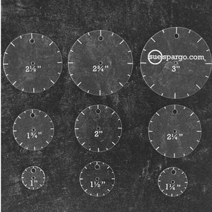 Circles Easy Creative Stitching Tools Template Set by Sue Spargo