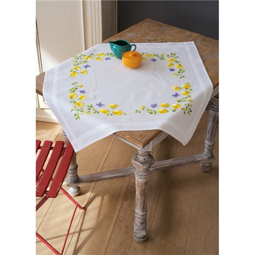 Spring Flowers Tablecloth Kit by Vervaco - PN-0162071