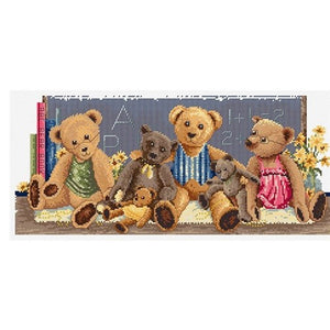 Classroom teddies Cross Stitch Chart by Country Threads