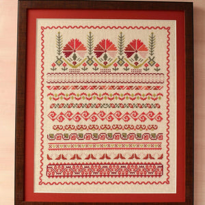 Kefalonia Carnations Cross Stitch Kit by Avlea
