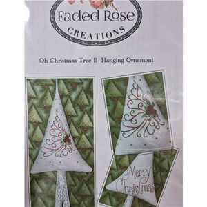 Oh Christmas Tree Hanging Ornament Pattern by Faded Rose Creations