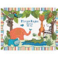 ModZoo Birth Record Cross Stitch Kit by Dimensions