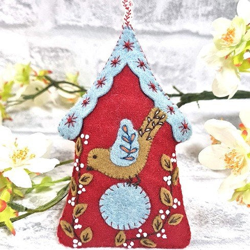 Folk Birdhouse Felt Craft Mini Kit by Corinne Lapierre