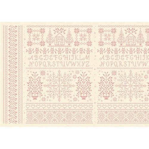 Noel Redwork Homestead Panel by Edyta Sitar