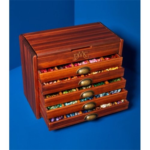 DMC Vintage Wooden Chest of Drawers with 500 Skeins