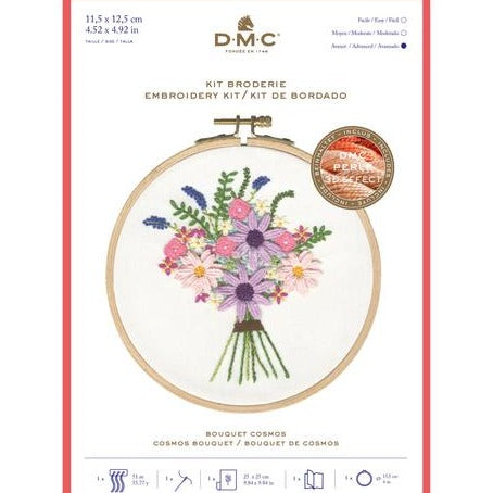 Cosmo Bouquet Embroidery Kit by DMC