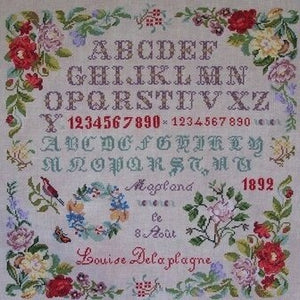 Louise Delaplagne 1892 Cross Stitch Chart by Reflets de Soie