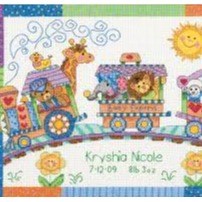 Baby Express Birth Recoord Cross Stitch Kit by Dimensions