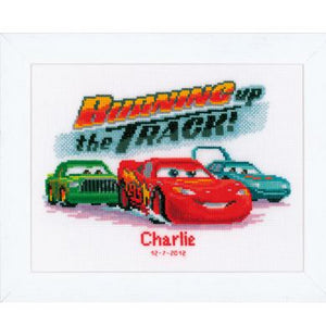 Lightning McQueen Disney Birth Sampler by Vervaco - PN0014801