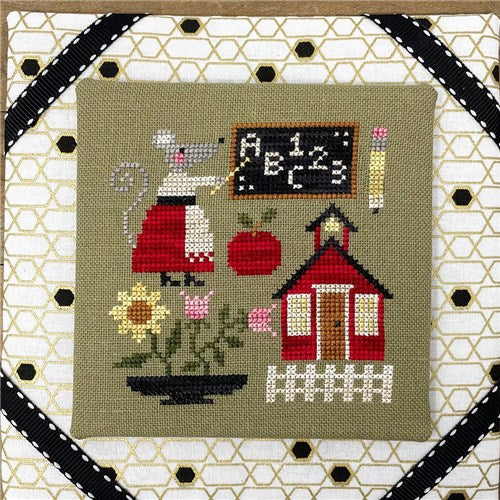Mouse's Schoolhouse Cross Stitch Chart by Tiny Modernist
