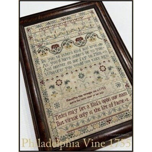 Philadelphia Vine 1755 Cross Stitch Chart by The Scarlett House