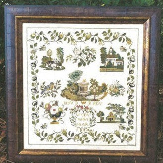 Dutch Rose Garden Cross Stitch Chart by Samplers Not Forgotten