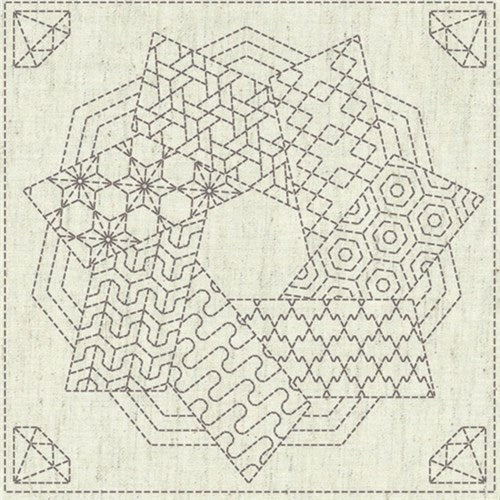 Sashiko Cloth Kaza-Guruma 4