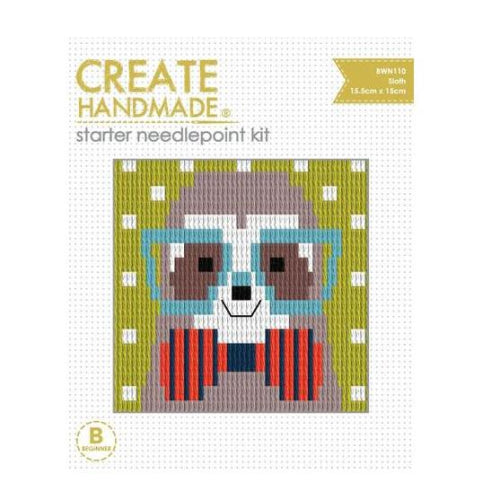 Needlepoint Sloth by Create Handmade