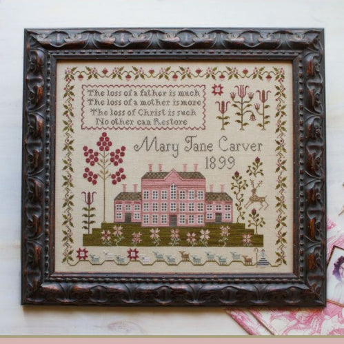 Pink House Sampler by Plum Street Samplers