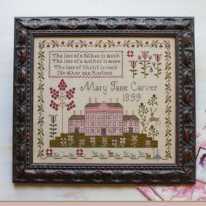 Pink House Sampler by Plum Street Samplers