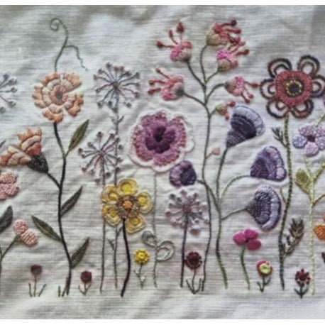 Garden Route Embroidery Kit by Roseworks Designs