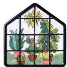 Greenhouse Beginner Counted Cross Stitch Kit by Bucilla