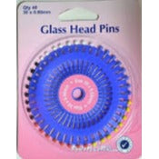 Hemline Glass Head Pins (40 pins)