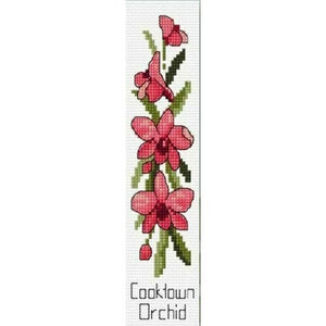 Cooktown Orchid Cross Stitch Bookmark by Country Threads