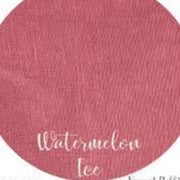 28CT Fox and Rabbit Hand Dyed linen Watermelon Ice Fat Half Yard
