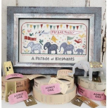 Parade of Elephants Cross Stitch Chart by Hello from Liz Mathews