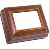 Woodgrain Rectangle Treasure Box