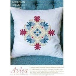 Athenian Palmette Cushion Embroidery Kit by Avlea