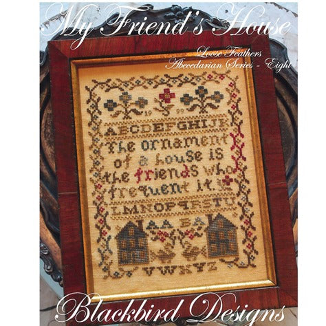 My Friend's House Loose Feathers Cross Stitch Chart by Blackbird Designs