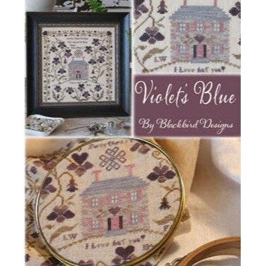 Violets Blue Cross Stitch Chart by Blackbird Designs