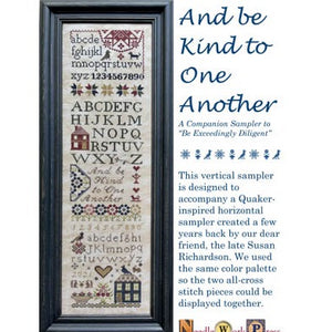 And Be Kind to One Another Cross Stitch Chart by Needle Work Press