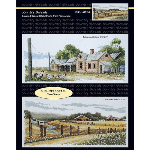 Bush Telegraph Cross Stitch Chart Combo by Country Threads